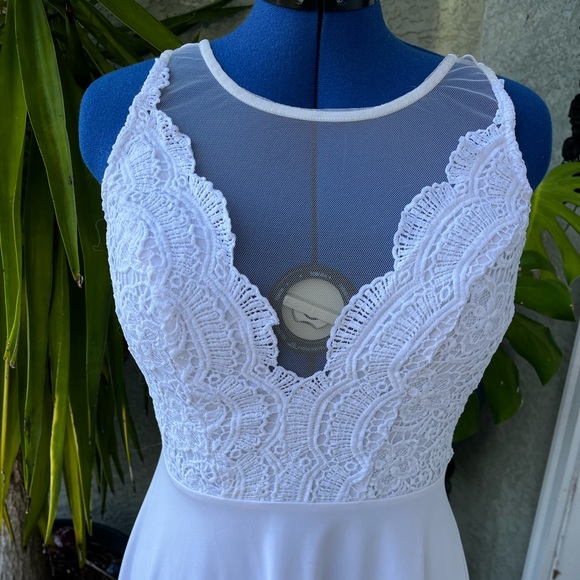 White Bridal Party Dress - Picture 2 of 4